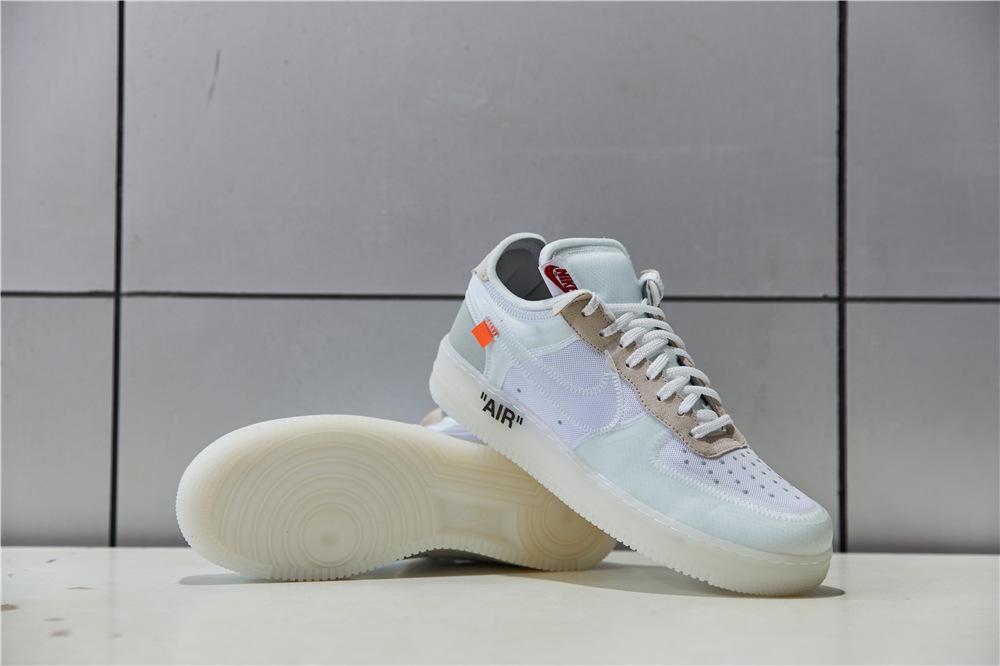 PK God Off-White Nike Air Force 1 One Low The 10 Ten Virgil Abloh retail materials ready to ship